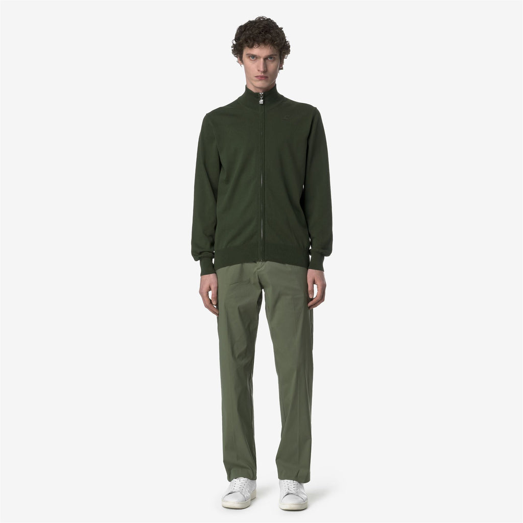 Pants_MAN_RALPH TWILL TECH_Chino_Green Lichen - Commercial 4