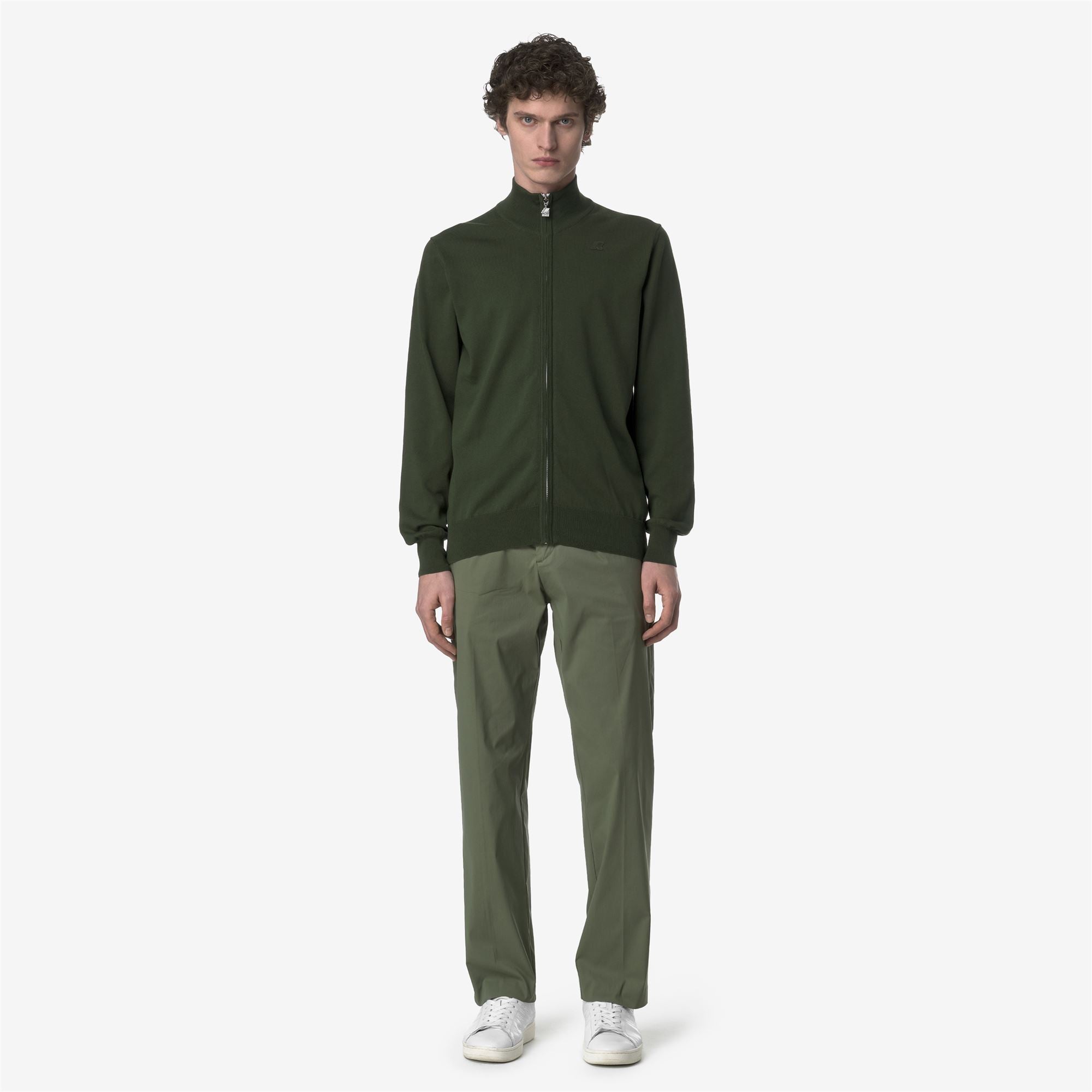 Pants_MAN_RALPH TWILL TECH_Chino_Green Lichen - Commercial 4