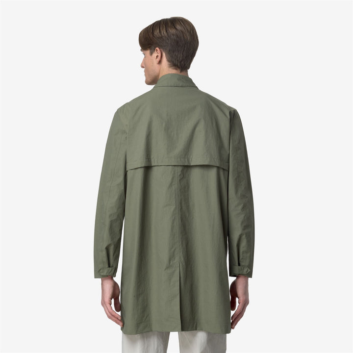 KENLEY COTTON NYLON - Jackets - 3/4 LENGTH - MAN - GREEN LICHEN
