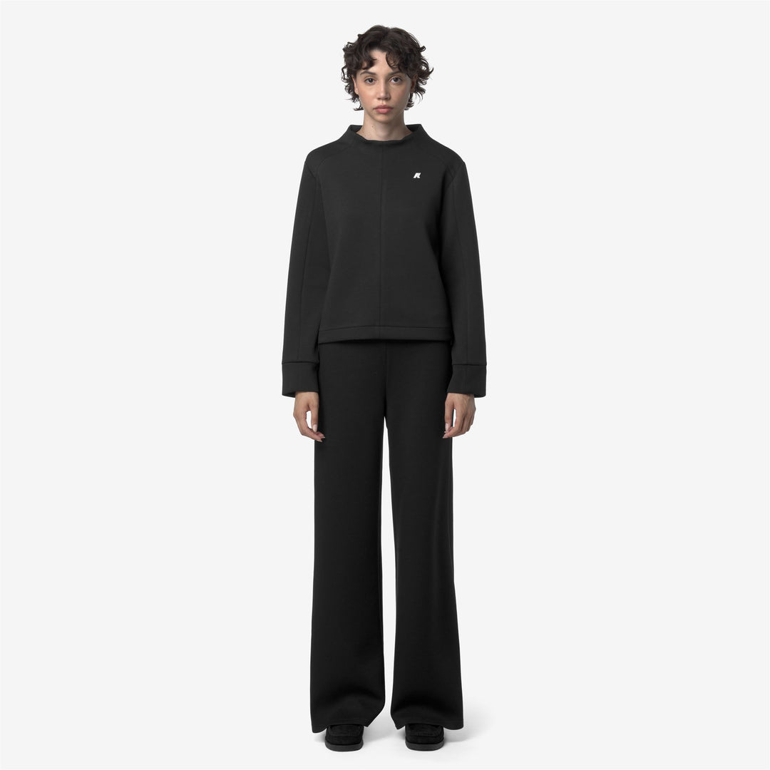 Pants_WOMAN_LOIRE LIGHT SPACER_Sport Trousers_Black Pure - Black Pure - DressedBack