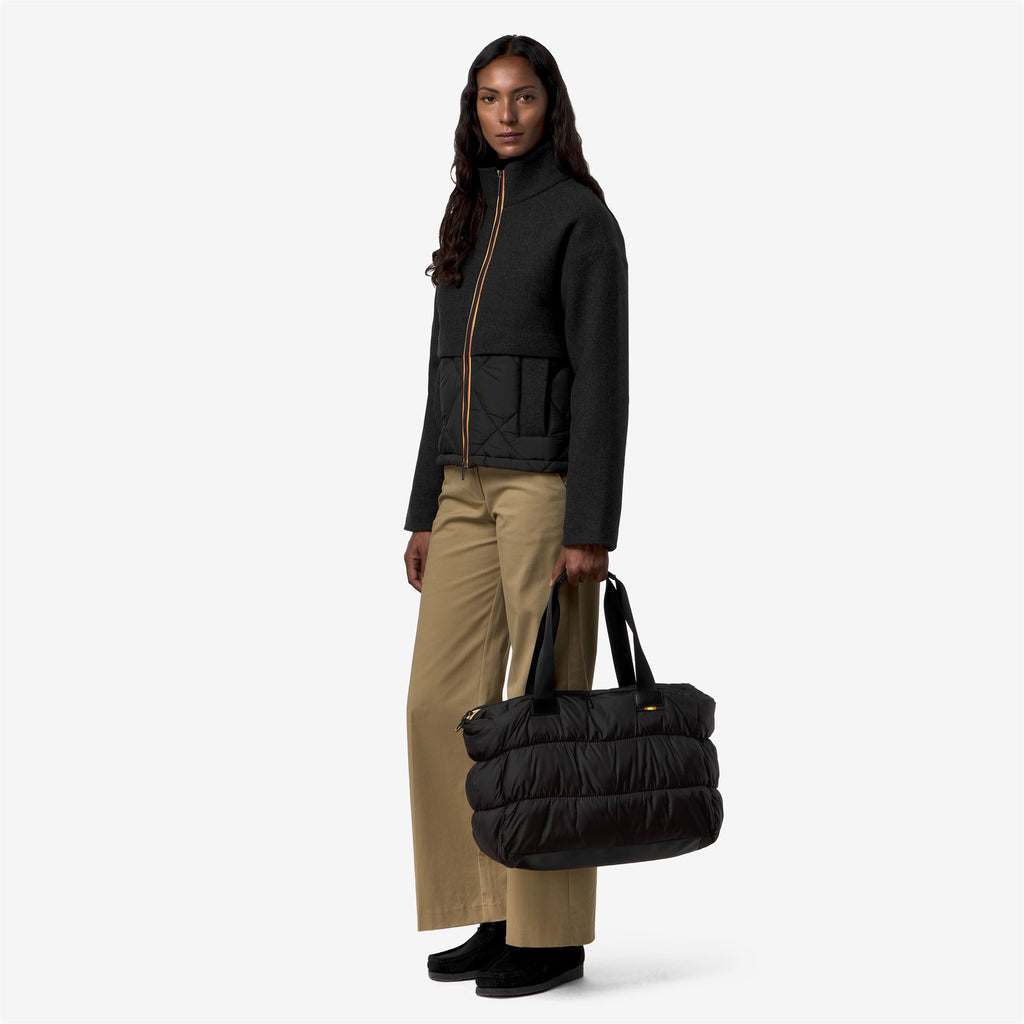 Bags_Woman_MATELISSEA MAXI RUFFLE_Tote Bag_Black Greyish - Commercial 5