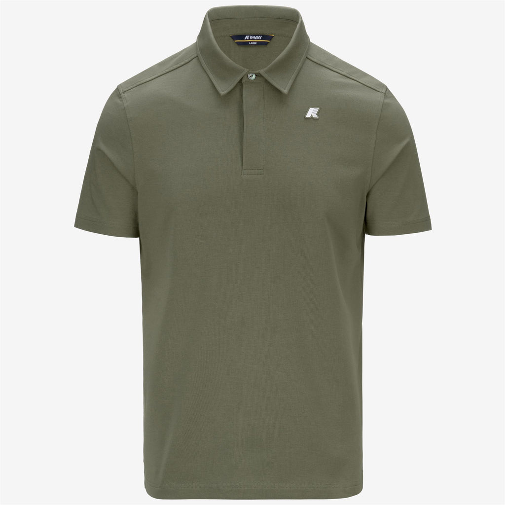 Polo Shirts_MAN_VINCELLE LIGHT STRETCH JERSEY_Polo_Green Lichen - Commercial 1