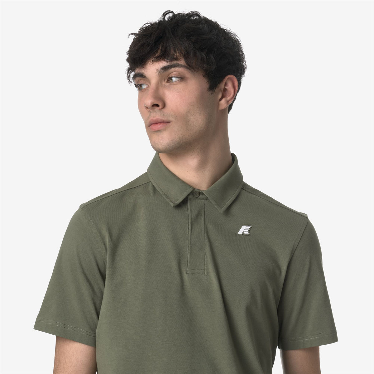 Polo Shirts_MAN_VINCELLE LIGHT STRETCH JERSEY_Polo_Green Lichen - Commercial 7