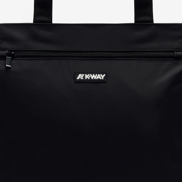 Bags_UNISEX_ELLIANT_Shopping Bag_Black Pure - DressedSide