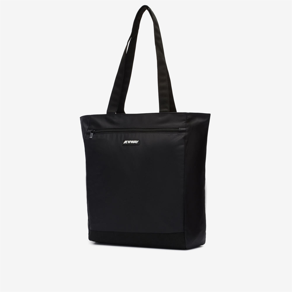 Bags_UNISEX_ELLIANT_Shopping Bag_Black Pure - DressedFront
