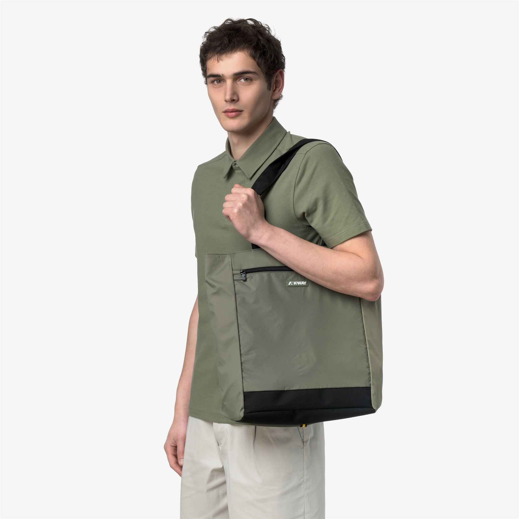 Bags_Unisex_ELLIANT_Shopping Bag_Green Lichen - Commercial 5
