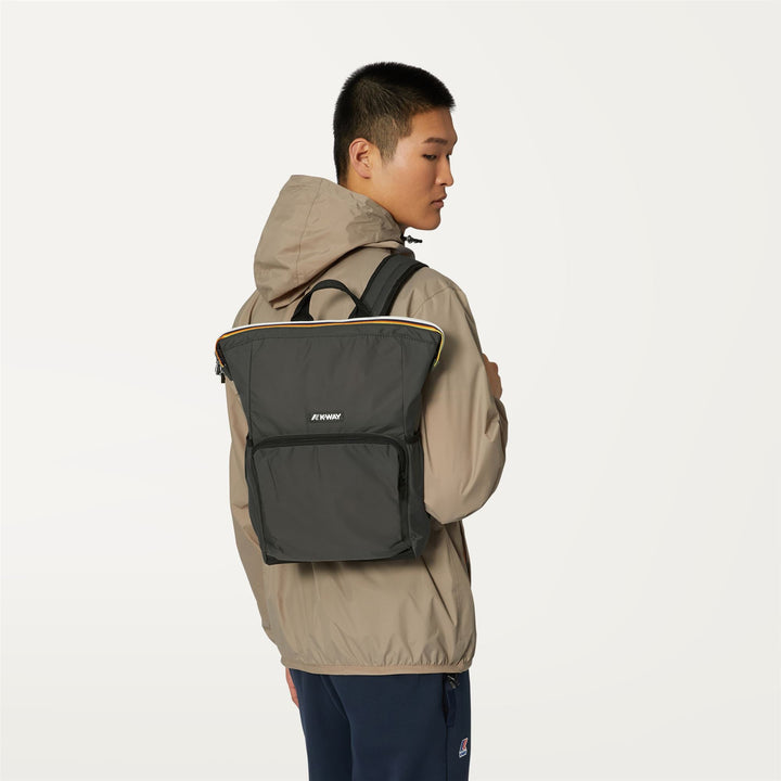 MAIZY - Bags - Backpack - UNISEX - GREEN BLACKISH