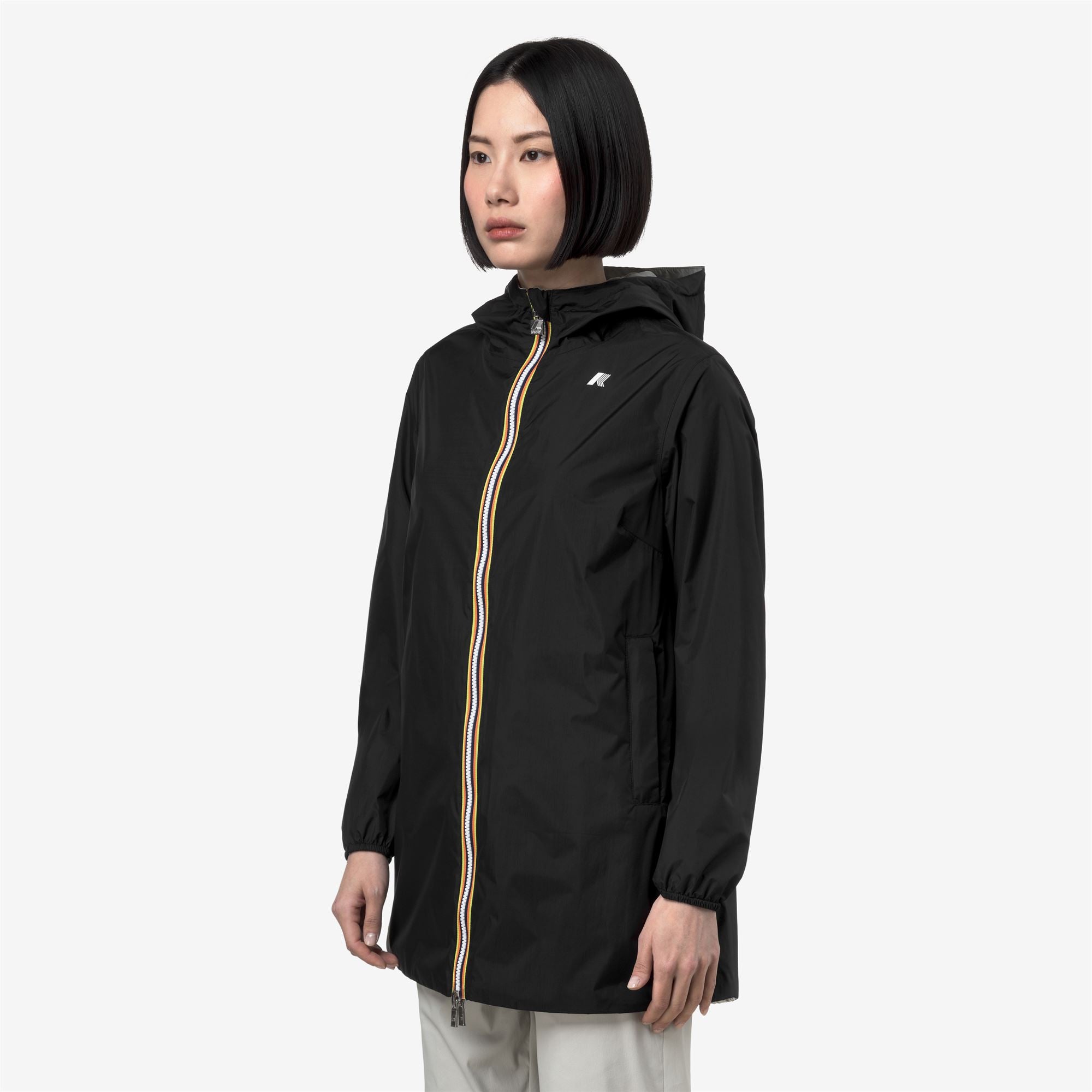 Jackets_Woman_SOPHIE PLUS.2 DOUBLE_Mid_Black Pure - BEIGE LT - Commercial 5