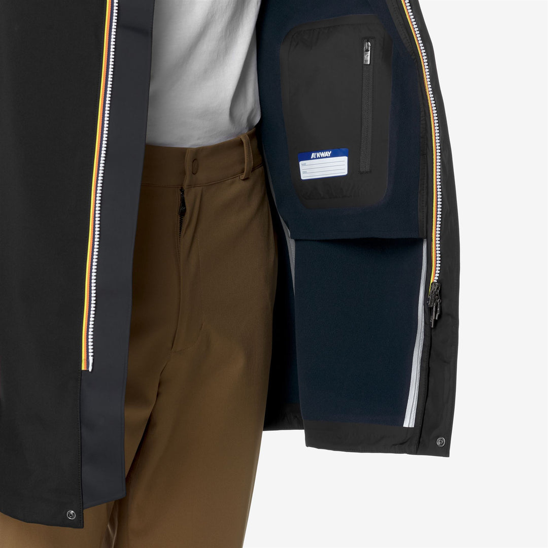 Jackets_MAN_THOMAS BONDED_Long_Black-Blue Depth - Black Pure - Blue Depth - DetailDouble