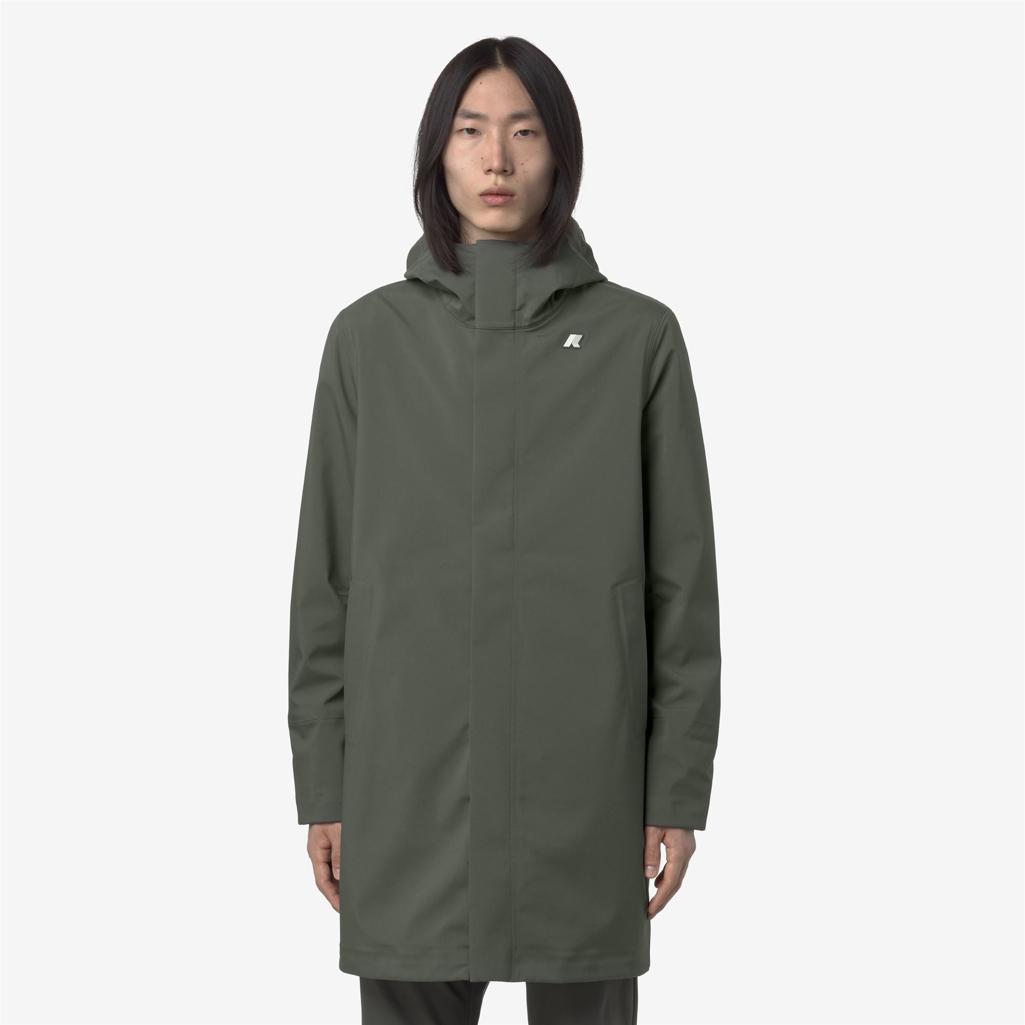 Jackets_MAN_THOMAS BONDED_Long_GREEN BLACKISH  - Blue Depth - Commercial 3