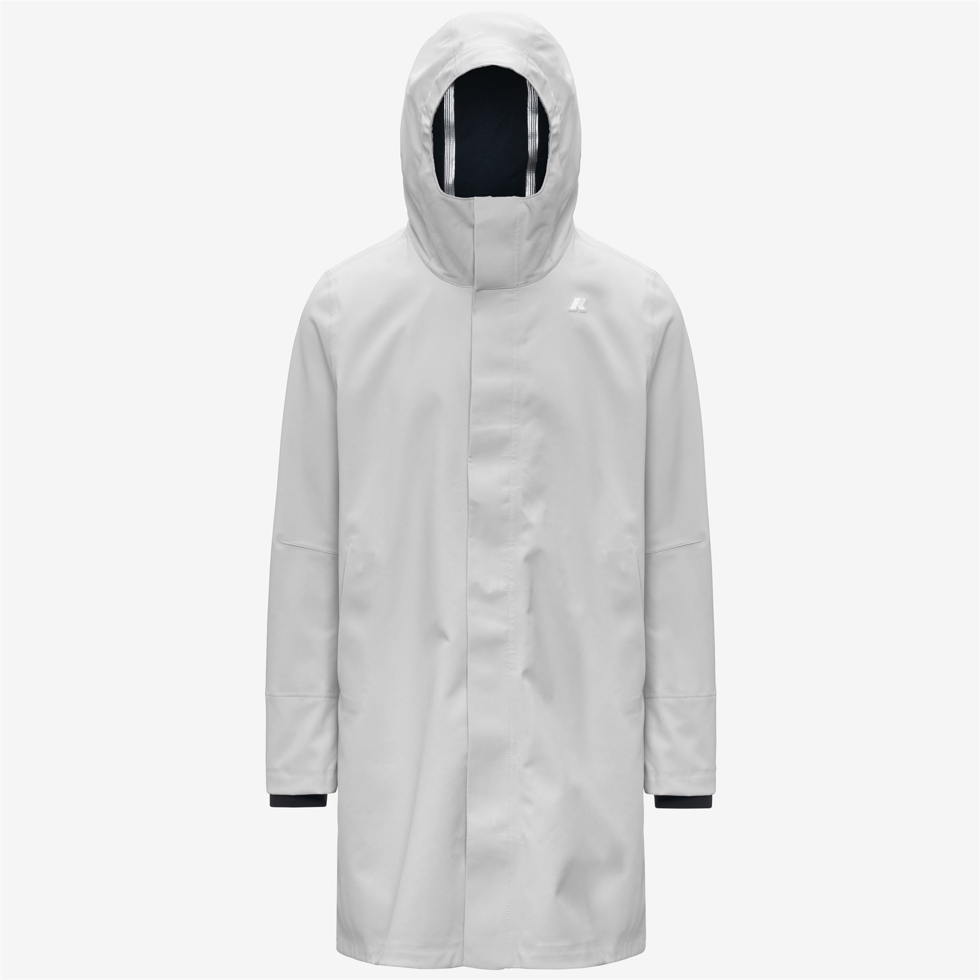 Jackets_Man_THOMAS BONDED_Long_Grey Ash - Blue Depth - Commercial 1
