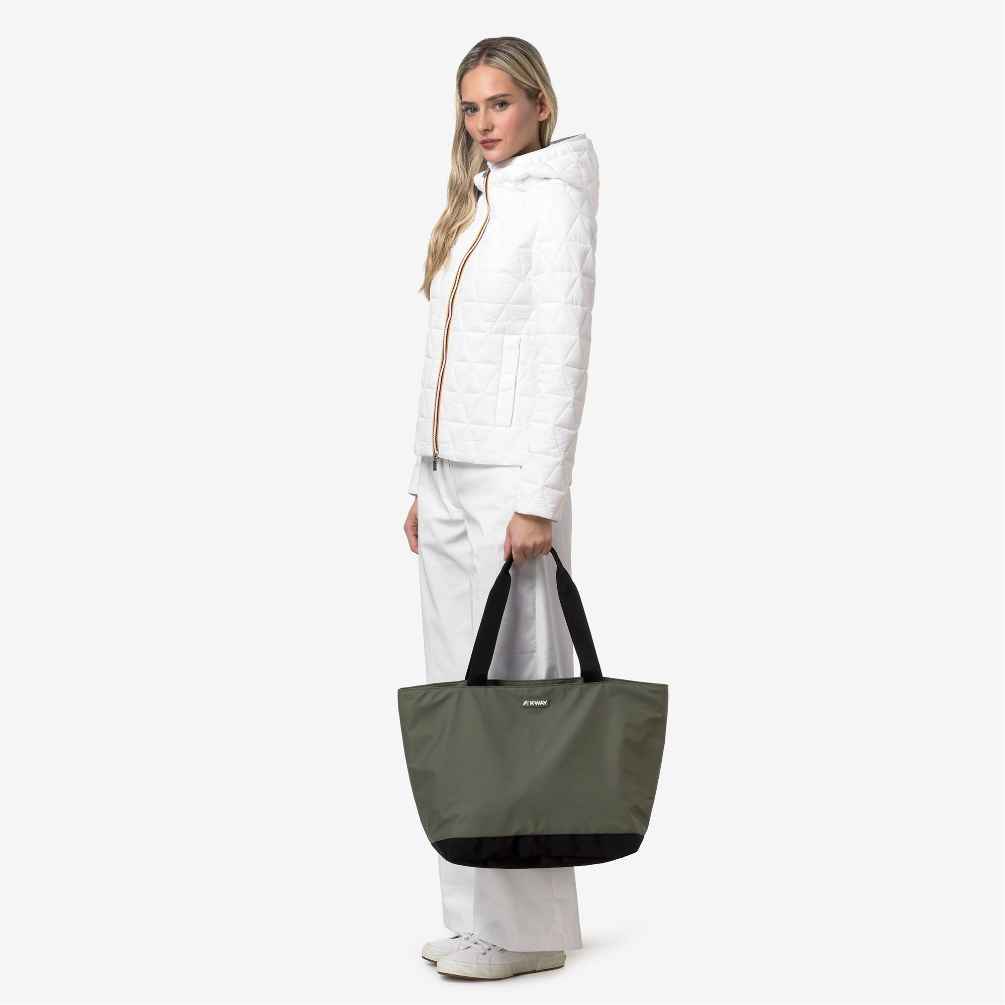 Bags_Unisex_CLERE_Tote Bag_Green Lichen - Commercial 6