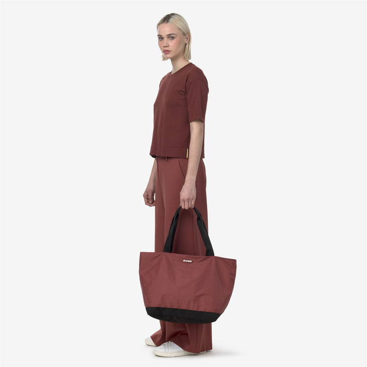 Bags_UNISEX_CLERE_Tote Bag_Red Brownish - DressedFrontDouble