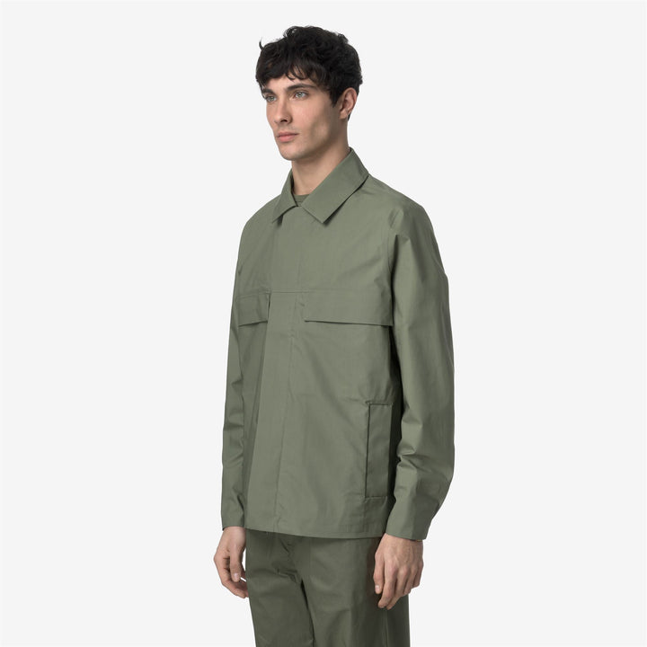 ORION 3L POPLIN - Jackets - Short - MAN - GREEN LICHEN-BEIGE LT