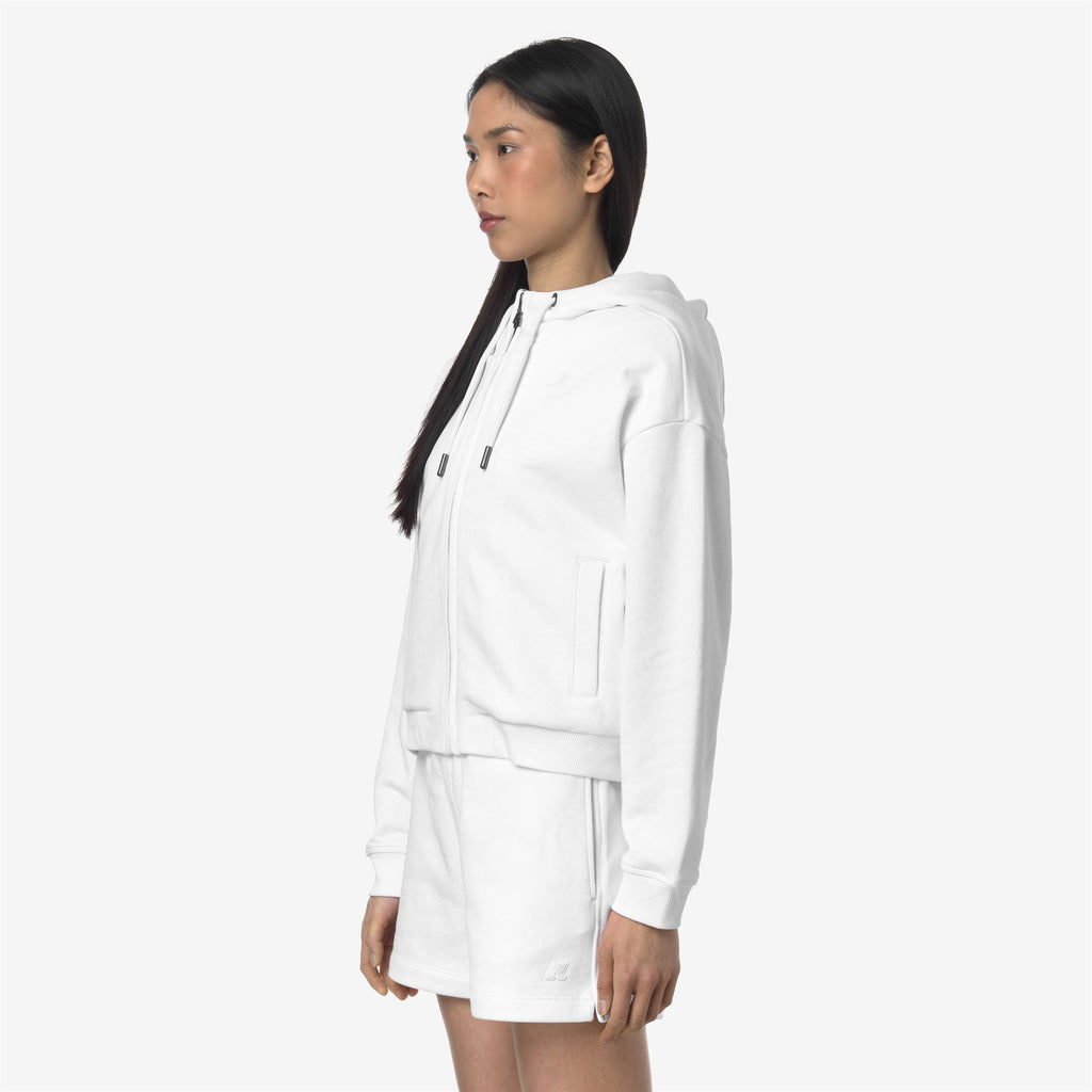 Fleece_WOMAN_ARWEN FRENCH TERRY_Jacket_White - Commercial 5