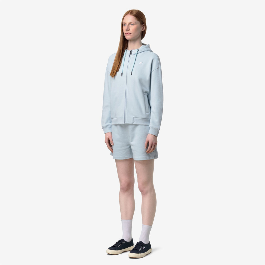 Fleece_Woman_ARWEN FRENCH TERRY_Jacket_Blue Ballad - Commercial 5