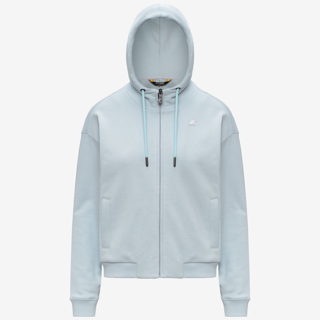 Fleece_Woman_ARWEN FRENCH TERRY_Jacket_Blue Ballad - Commercial 1