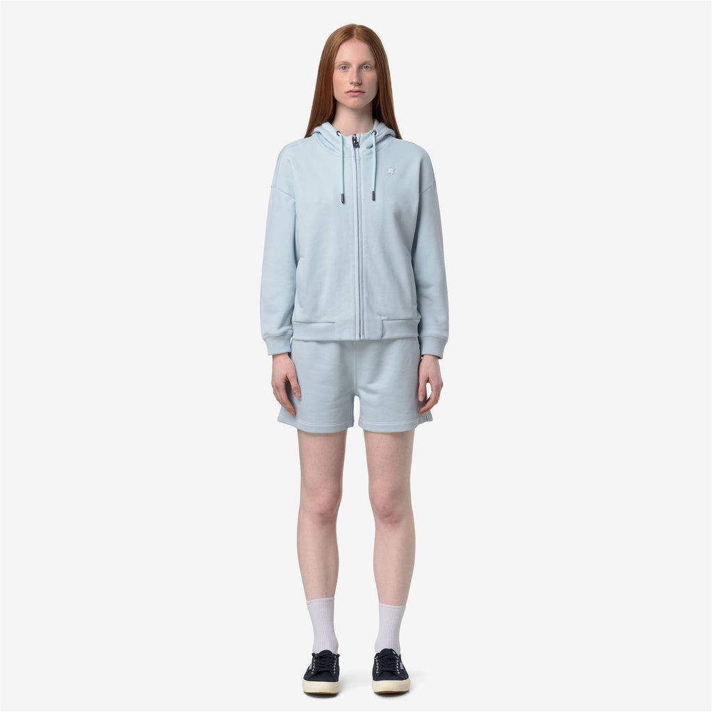 Fleece_Woman_ARWEN FRENCH TERRY_Jacket_Blue Ballad - Commercial 4