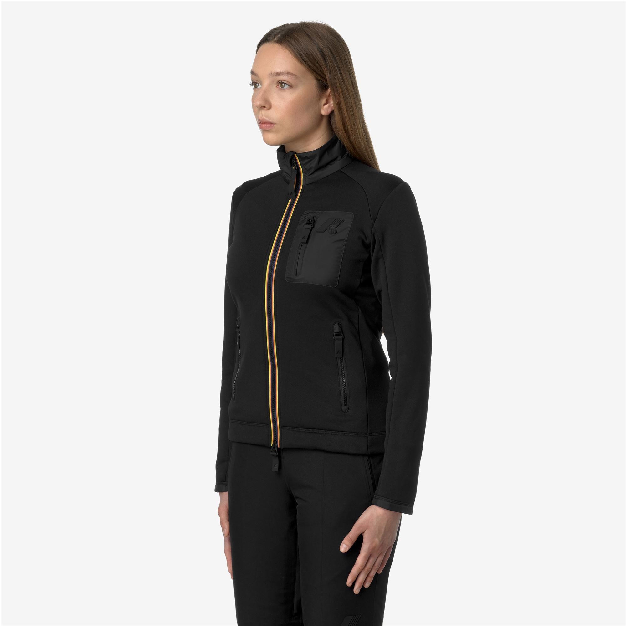 Fleece_WOMAN_MARNAZ_Jacket_Black Pure - Commercial 5