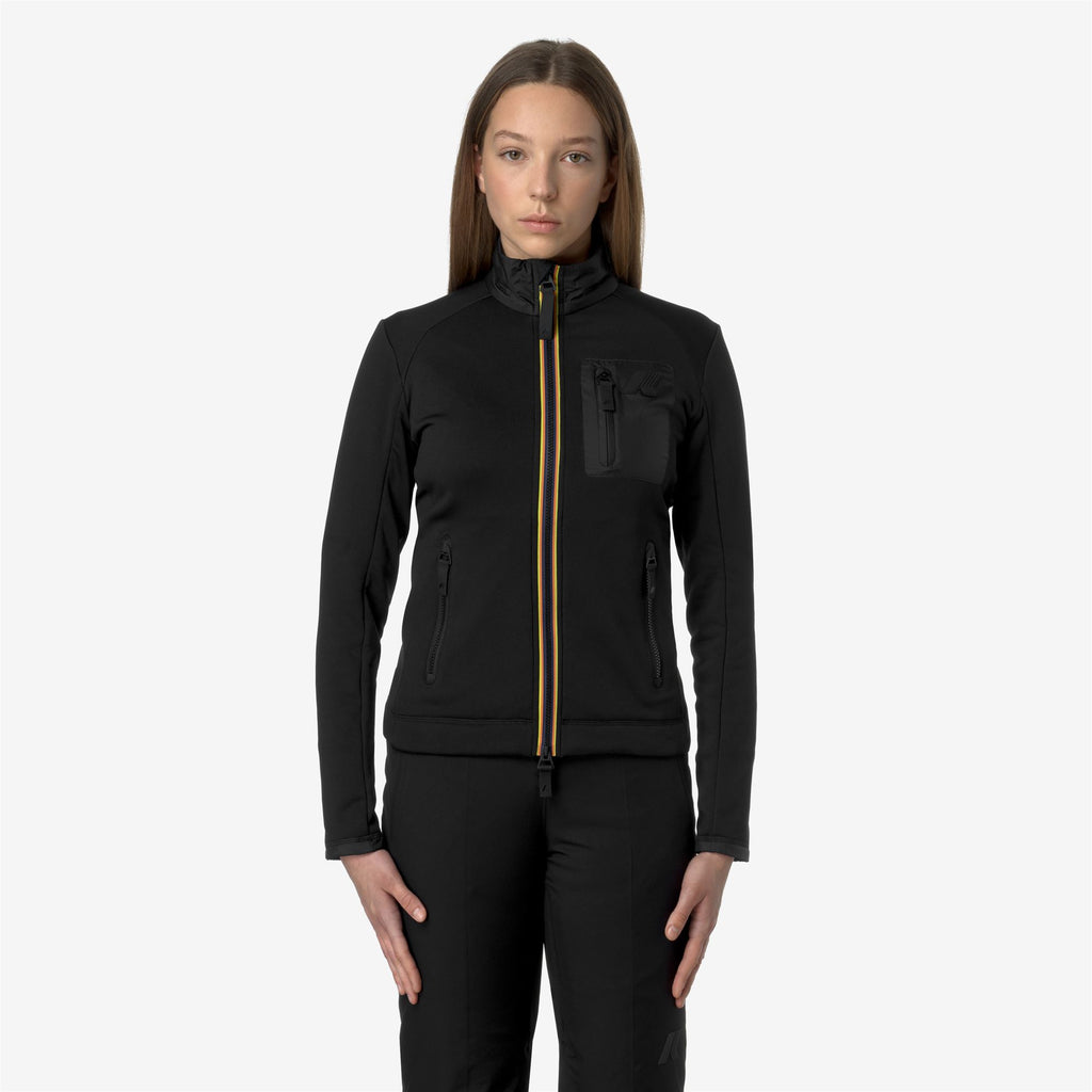 Fleece_WOMAN_MARNAZ_Jacket_Black Pure - Commercial 4