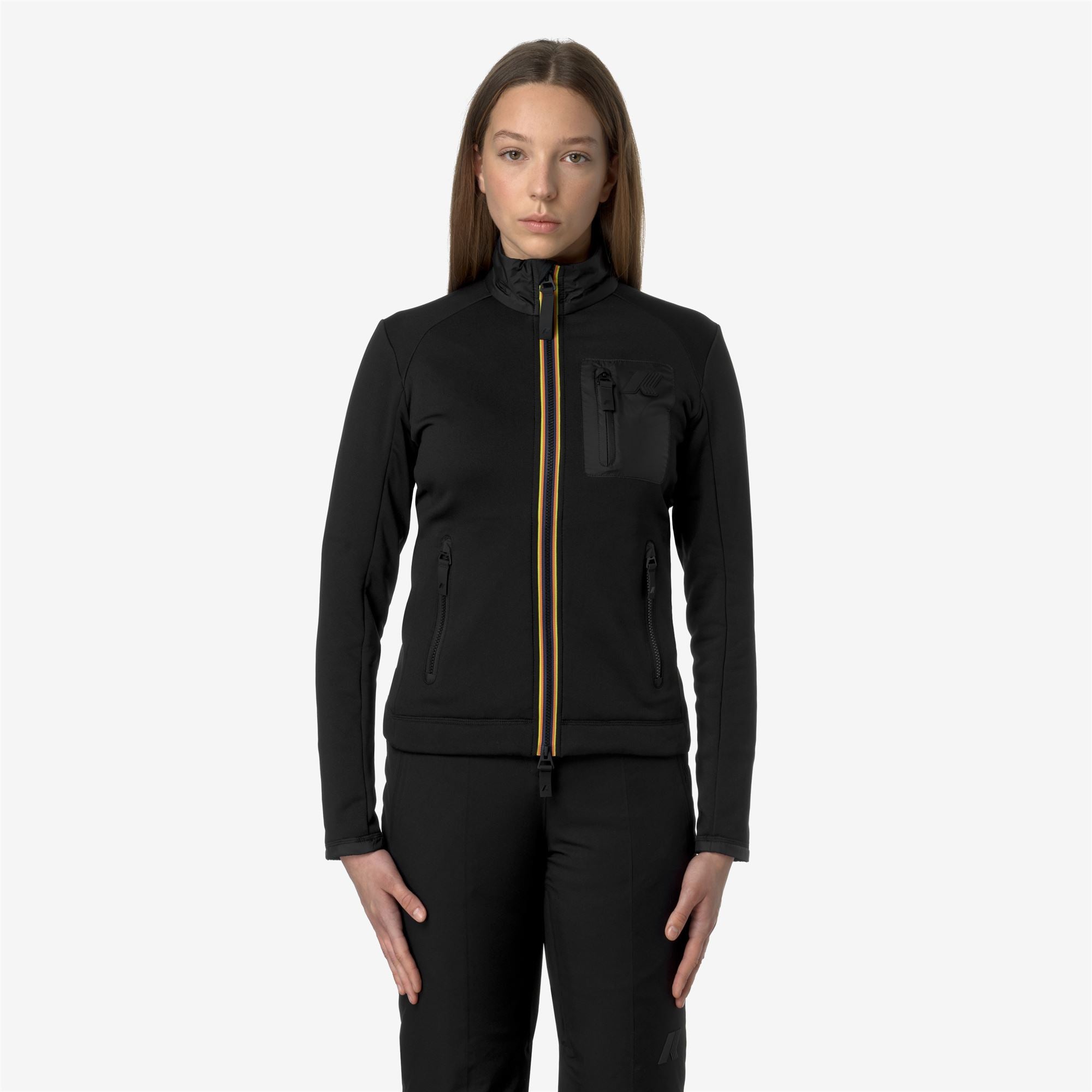 Fleece_WOMAN_MARNAZ_Jacket_Black Pure - Commercial 4