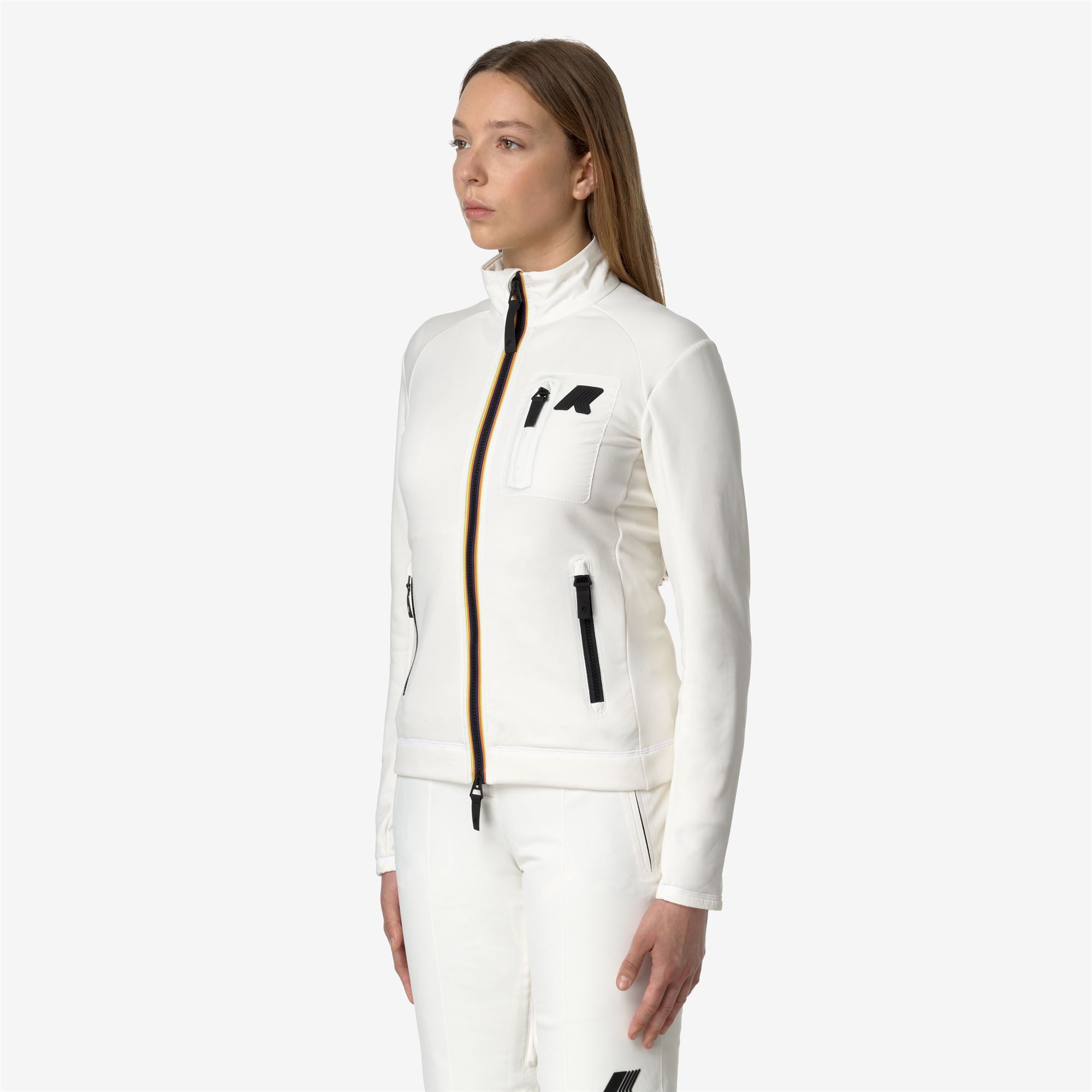 Fleece_WOMAN_MARNAZ_Jacket_White Gardenia - Commercial 5