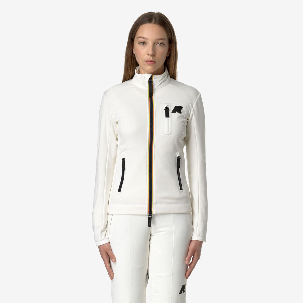 Fleece_WOMAN_MARNAZ_Jacket_White Gardenia - Commercial 4