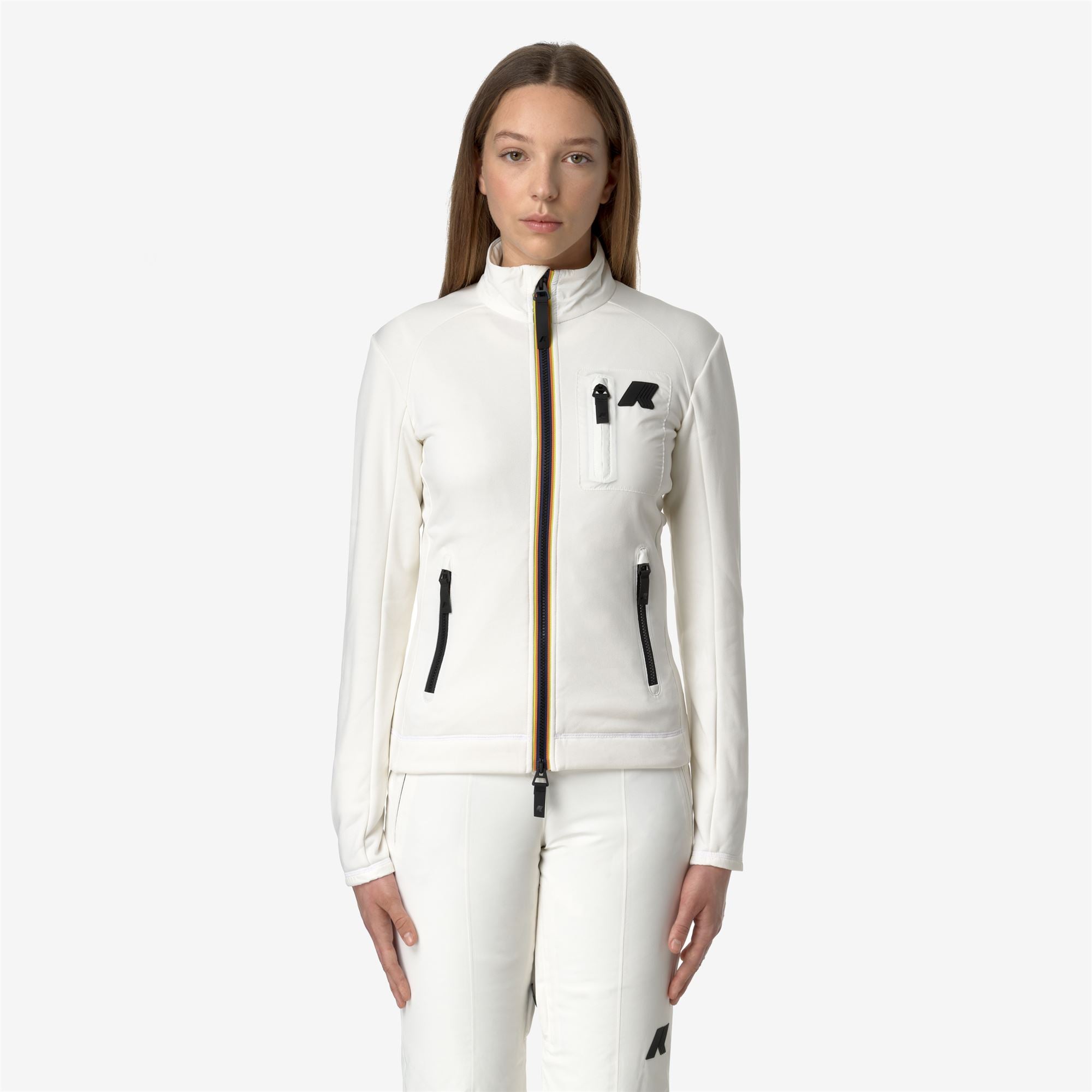Fleece_WOMAN_MARNAZ_Jacket_White Gardenia - Commercial 4