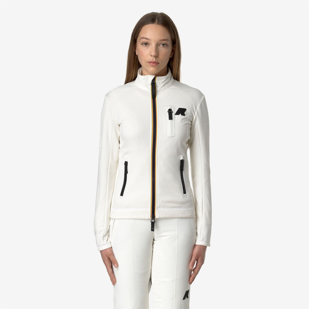 MARNAZ - Fleece - Jacket - WOMAN - White Gardenia