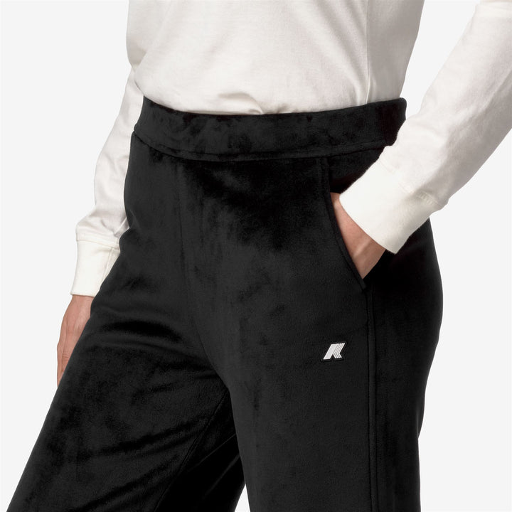 Pants_WOMAN_JENNY VELOUR POLAR_Sport Trousers_Black P-Black P - DetailDouble