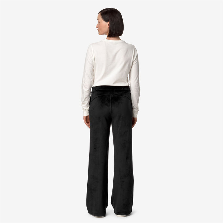 Pants_WOMAN_JENNY VELOUR POLAR_Sport Trousers_Black P-Black P - DressedFrontDouble