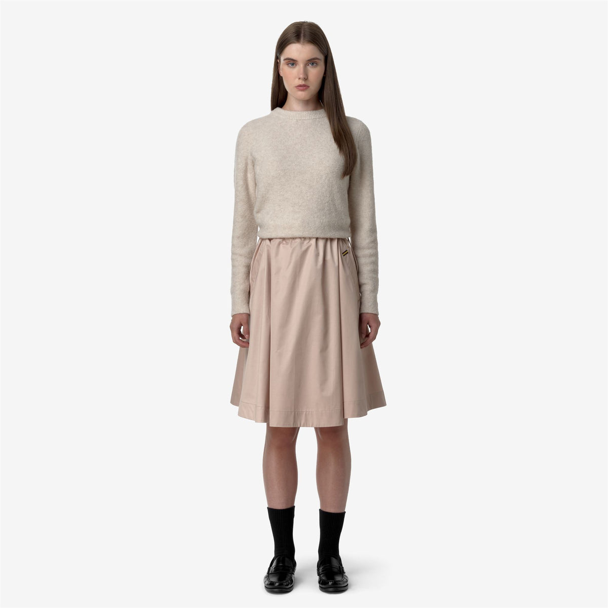 Skirts_WOMAN_GAELA SATIN_Longuette_Pink Tint - Commercial 4