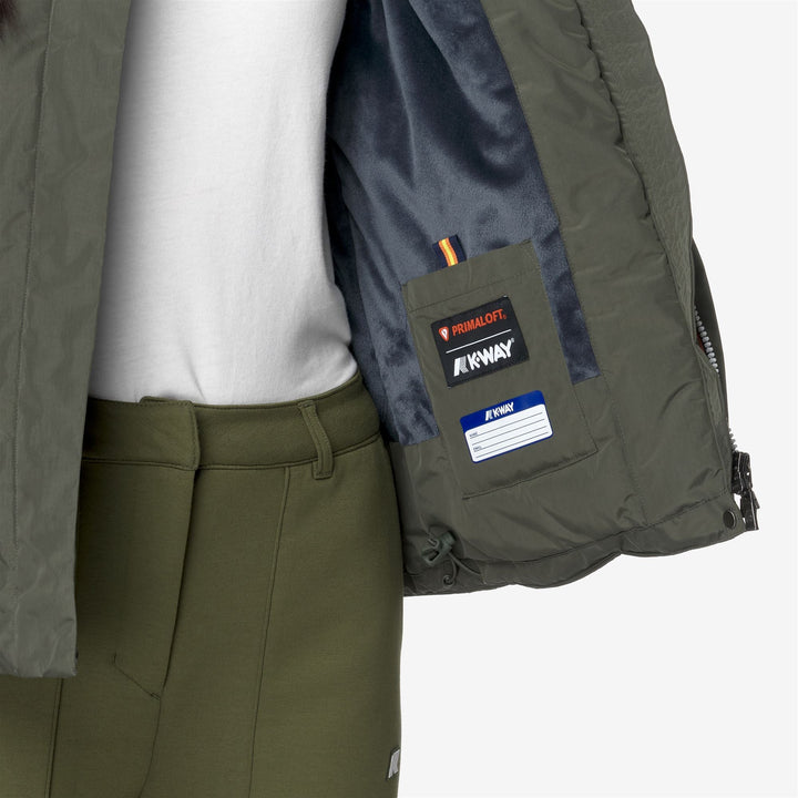 LIL SOFT TOUCH MARMOTTA - Jackets - Short - WOMAN - Green B-Blue A