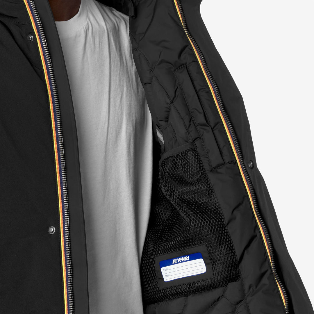 Jackets_MAN_JACKEN BONDED PADDED_Short_Black Pure - DetailDouble