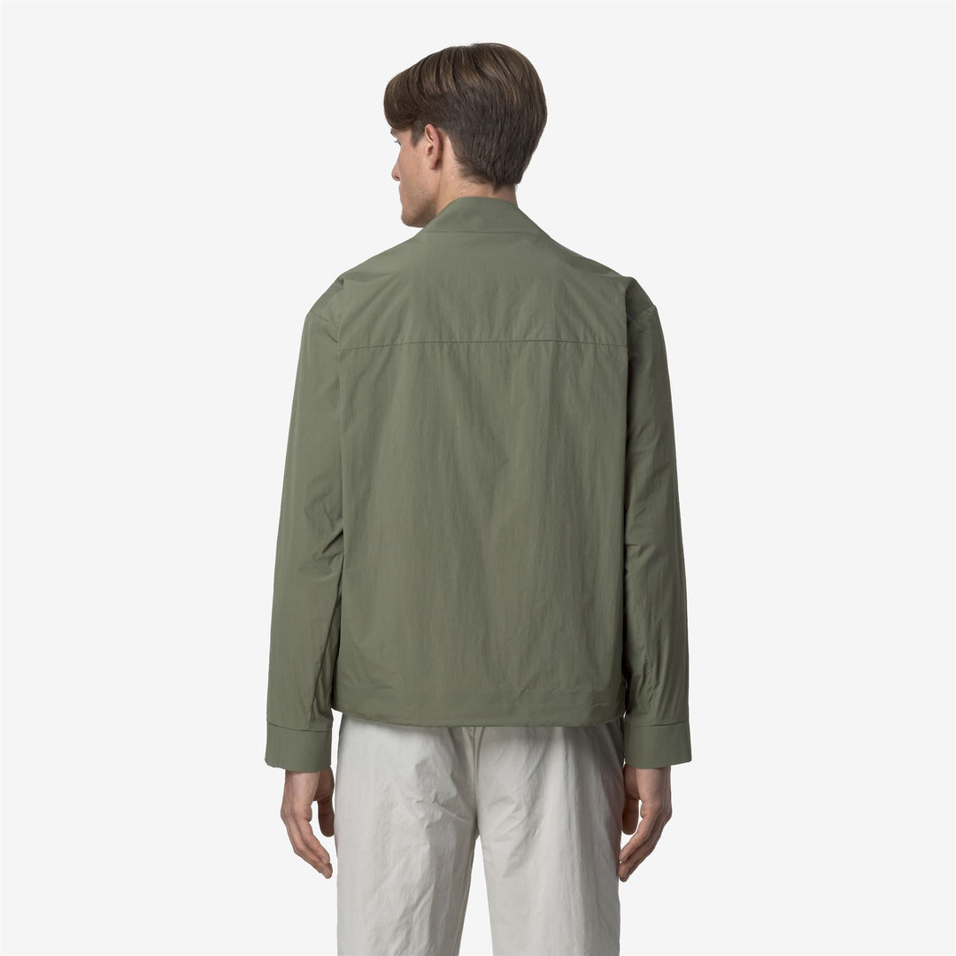 BARION COTTON LIKE - Jackets - Short - MAN - GREEN LICHEN
