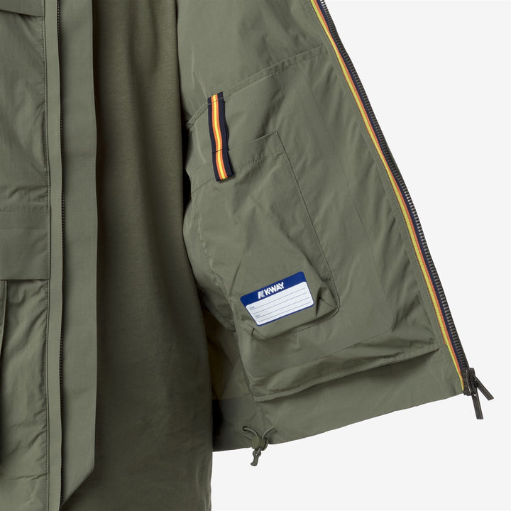 BARION COTTON LIKE - Jackets - Short - MAN - GREEN LICHEN