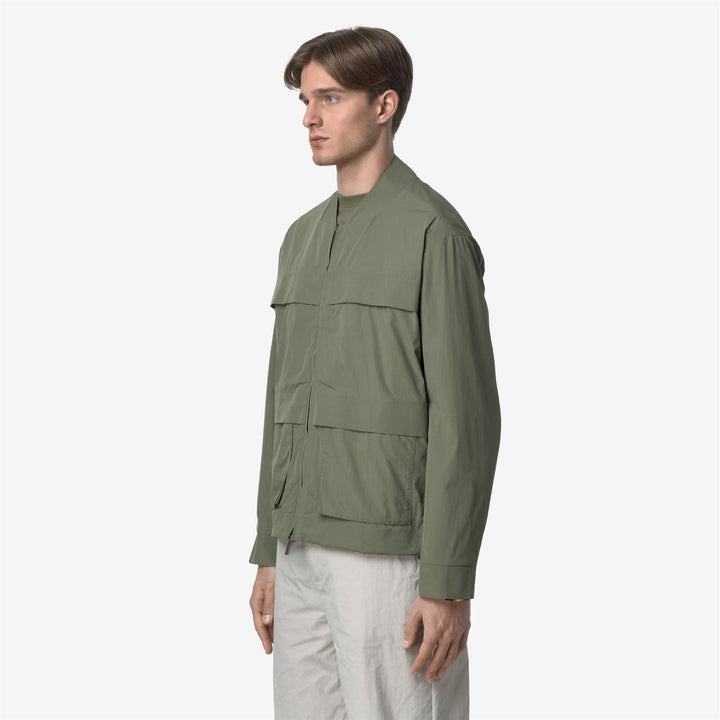 BARION COTTON LIKE - Jackets - Short - MAN - GREEN LICHEN