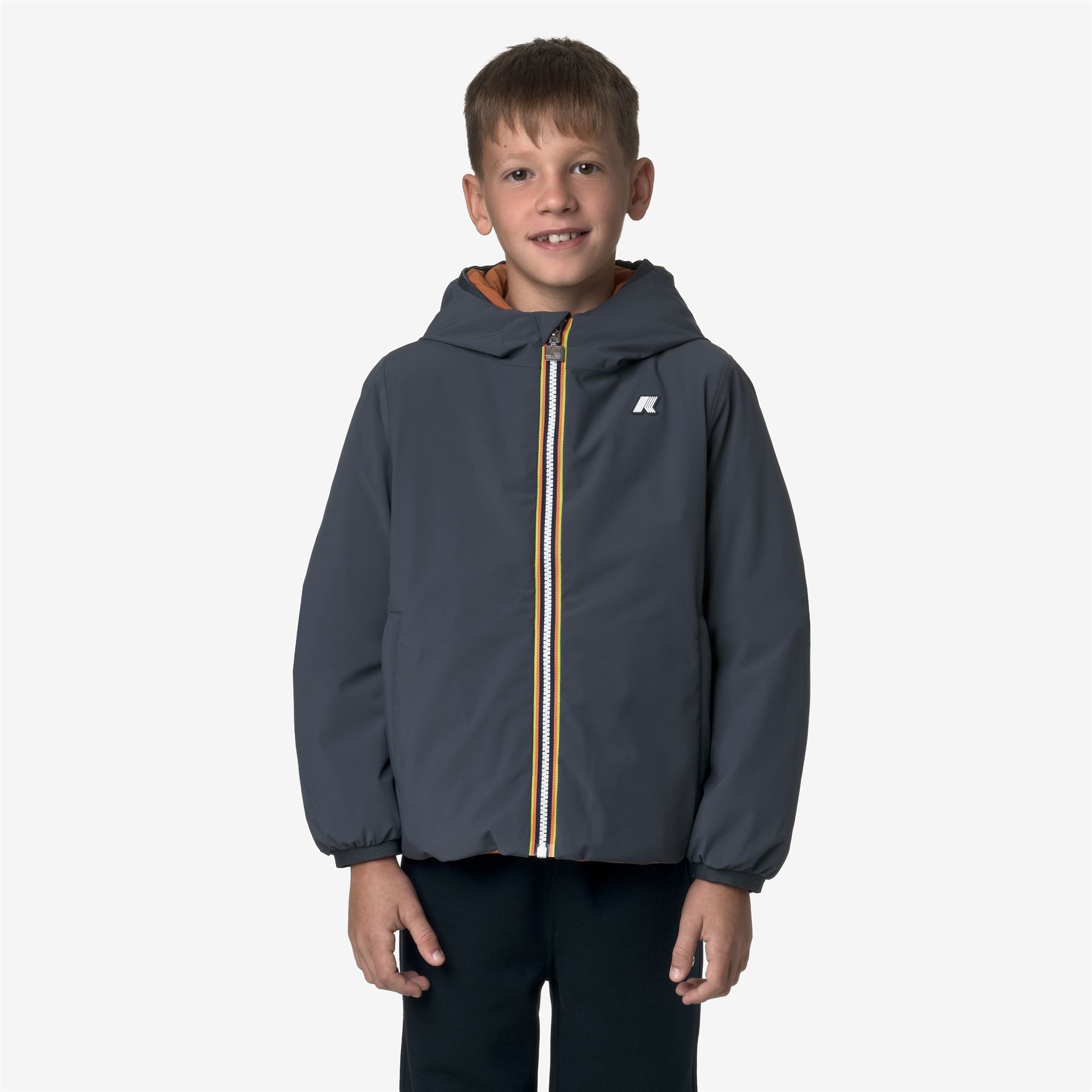 Jackets_BOY_P. JACK ST WARM DOUBLE_Short_Blue Airforce - Orange Adobe - Commercial 4