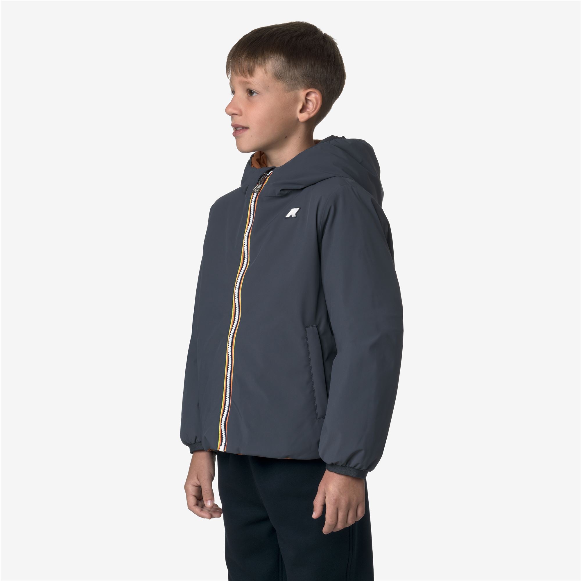Jackets_BOY_P. JACK ST WARM DOUBLE_Short_Blue Airforce - Orange Adobe - Commercial 5