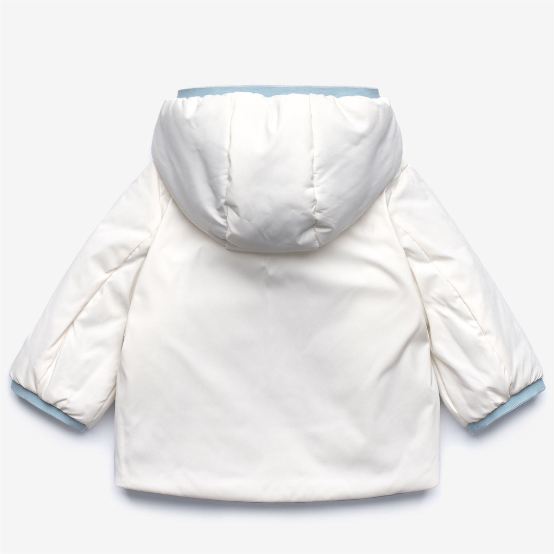 E. JACK ST WARM REVERSIBLE - Jackets - Short - KID UNISEX - Blue Avio-White Gardenia