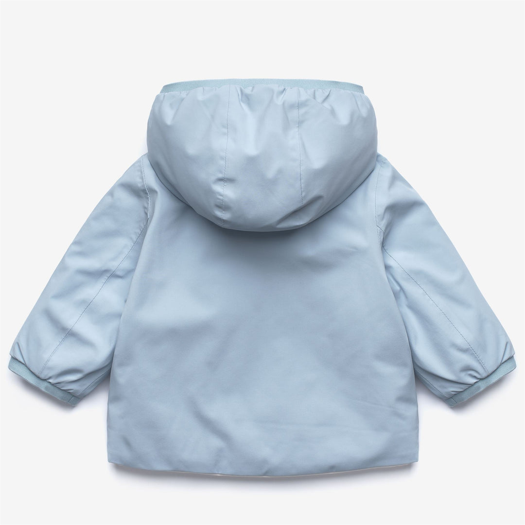 E. JACK ST WARM REVERSIBLE - Jackets - Short - KID UNISEX - Blue Avio-White Gardenia