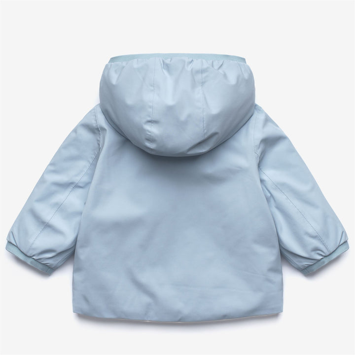 E. JACK ST WARM REVERSIBLE - Jackets - Short - KID UNISEX - Blue Avio-White Gardenia