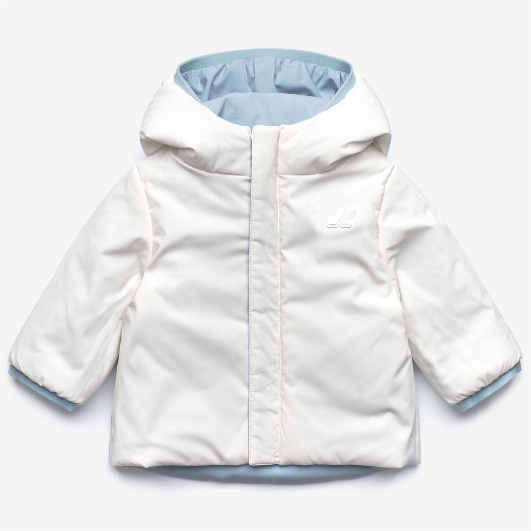 E. JACK ST WARM REVERSIBLE - Jackets - Short - KID UNISEX - Blue Avio-White Gardenia
