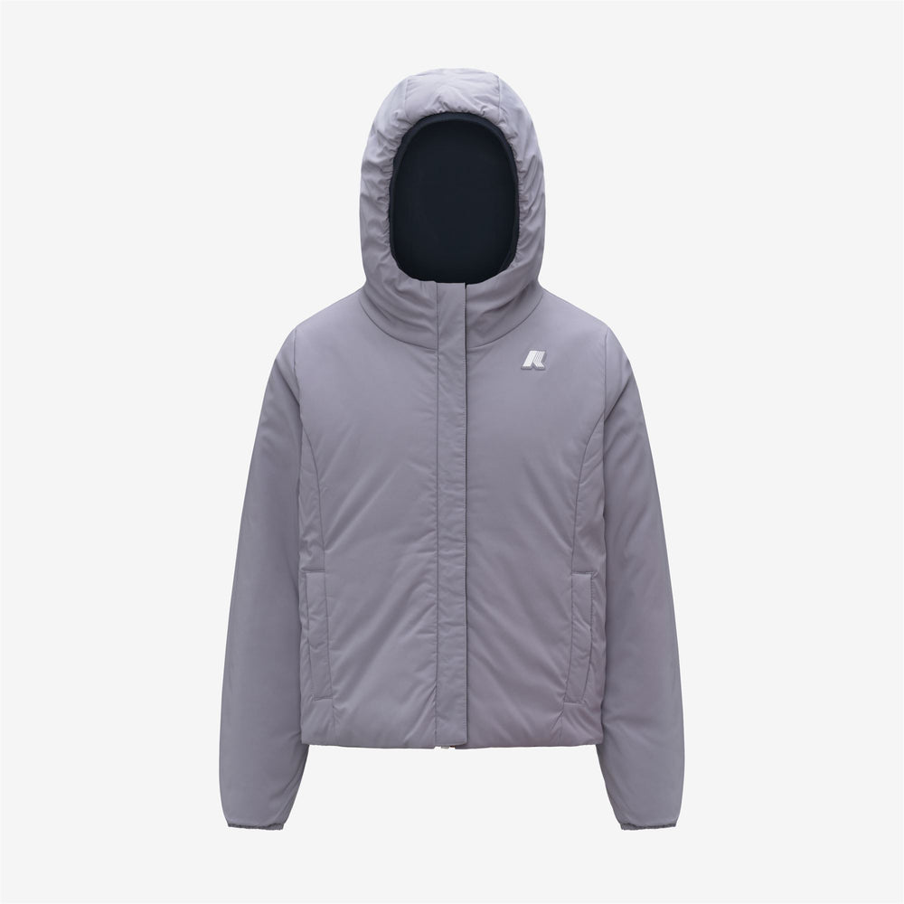 Jackets_GIRL_P. LILY ST WARM DOUBLE_Short_Blue Depth - Violet Lavender - DressedFront
