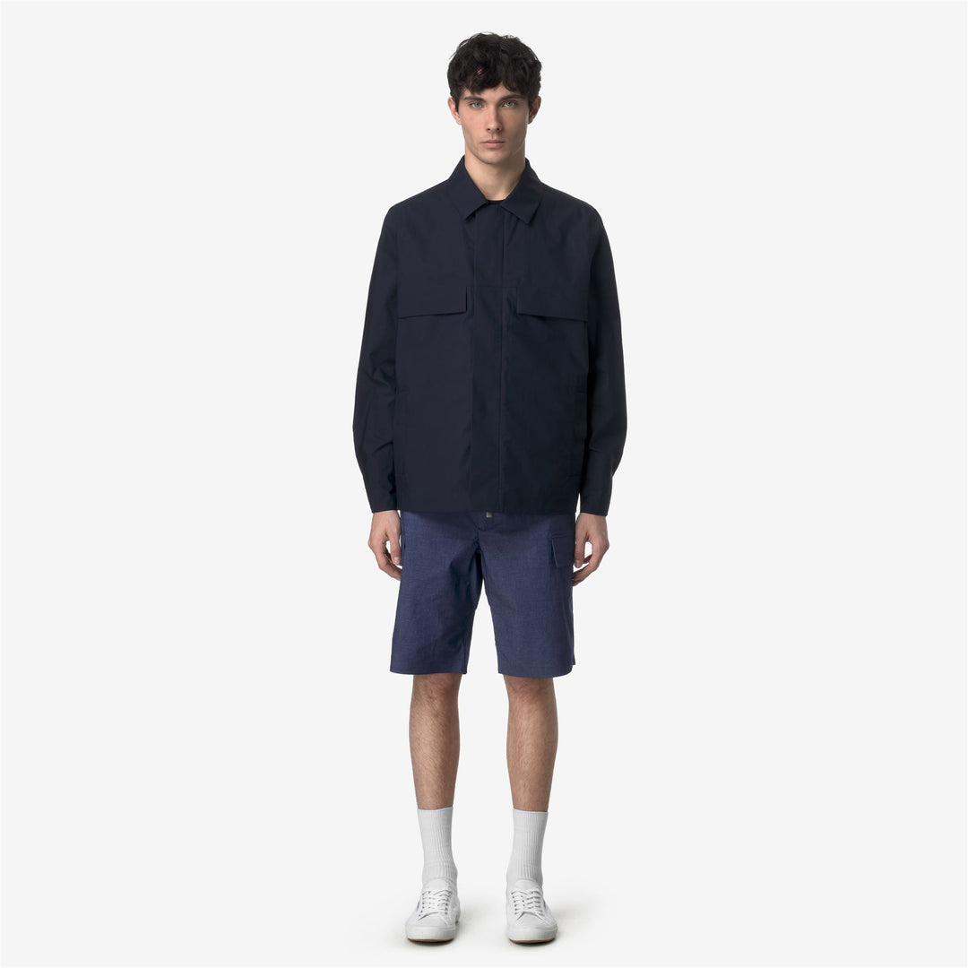 BASTYEL SOFT DENIM - Shorts - Cargo - MAN - BLUE DEEP COBALT