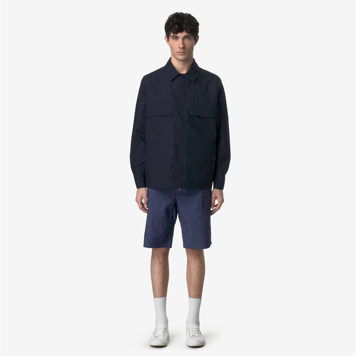 BASTYEL SOFT DENIM - Shorts - Cargo - MAN - BLUE DEEP COBALT