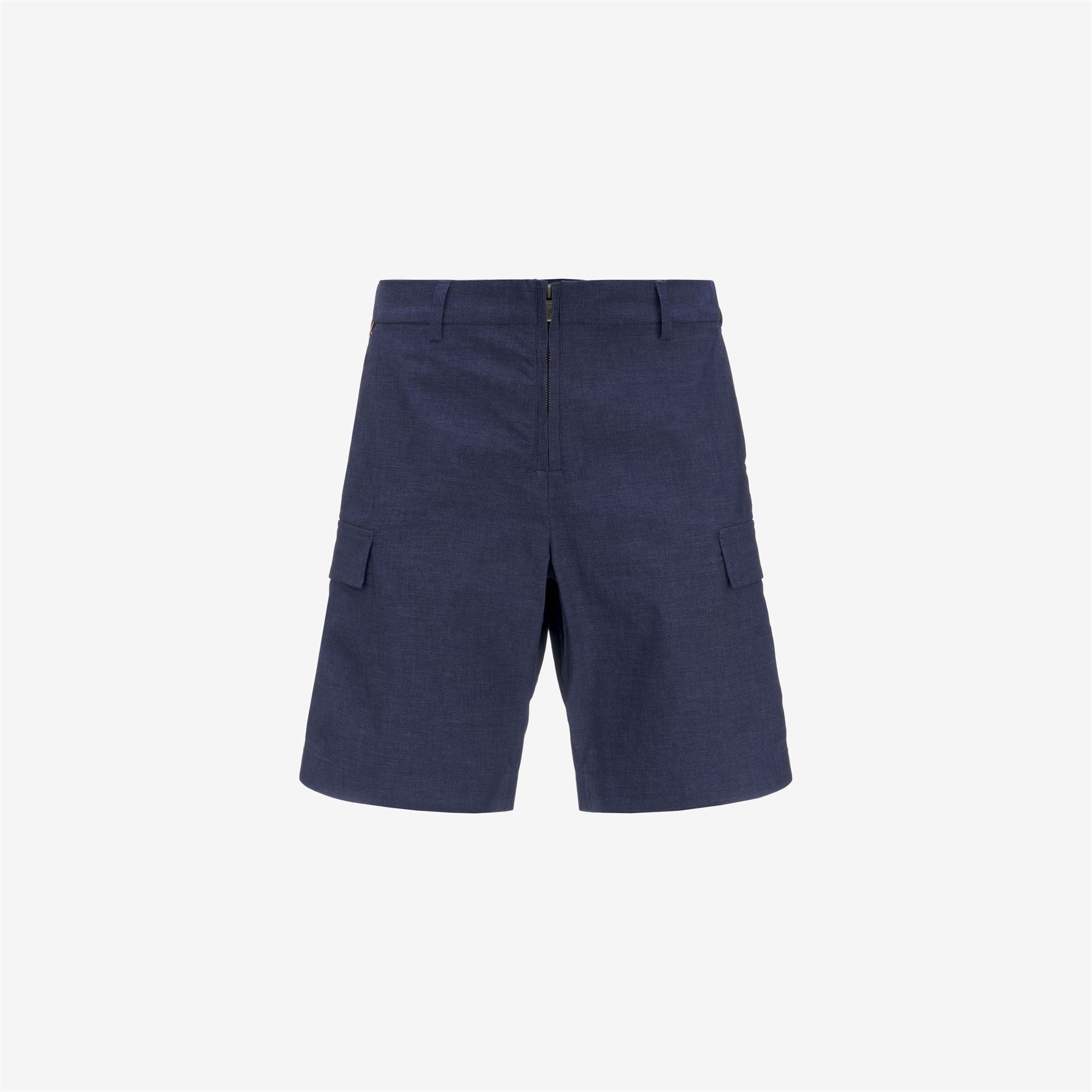 Shorts_MAN_BASTYEL SOFT DENIM_Cargo_Blue Deep Cobalt - Commercial 1