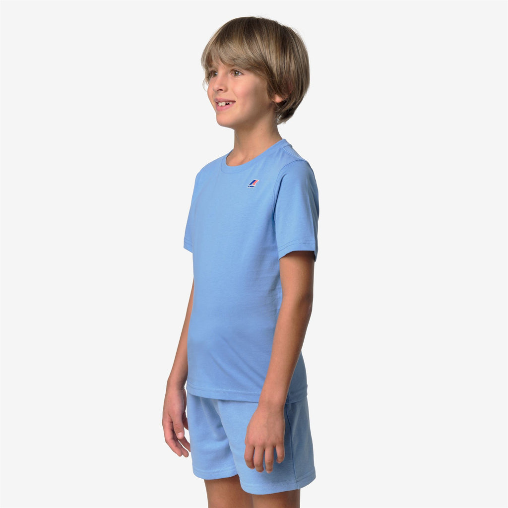 T-Shirts & Top_KID UNISEX_P. LEONIDE_T-Shirt_Blue Cielo - Commercial 5