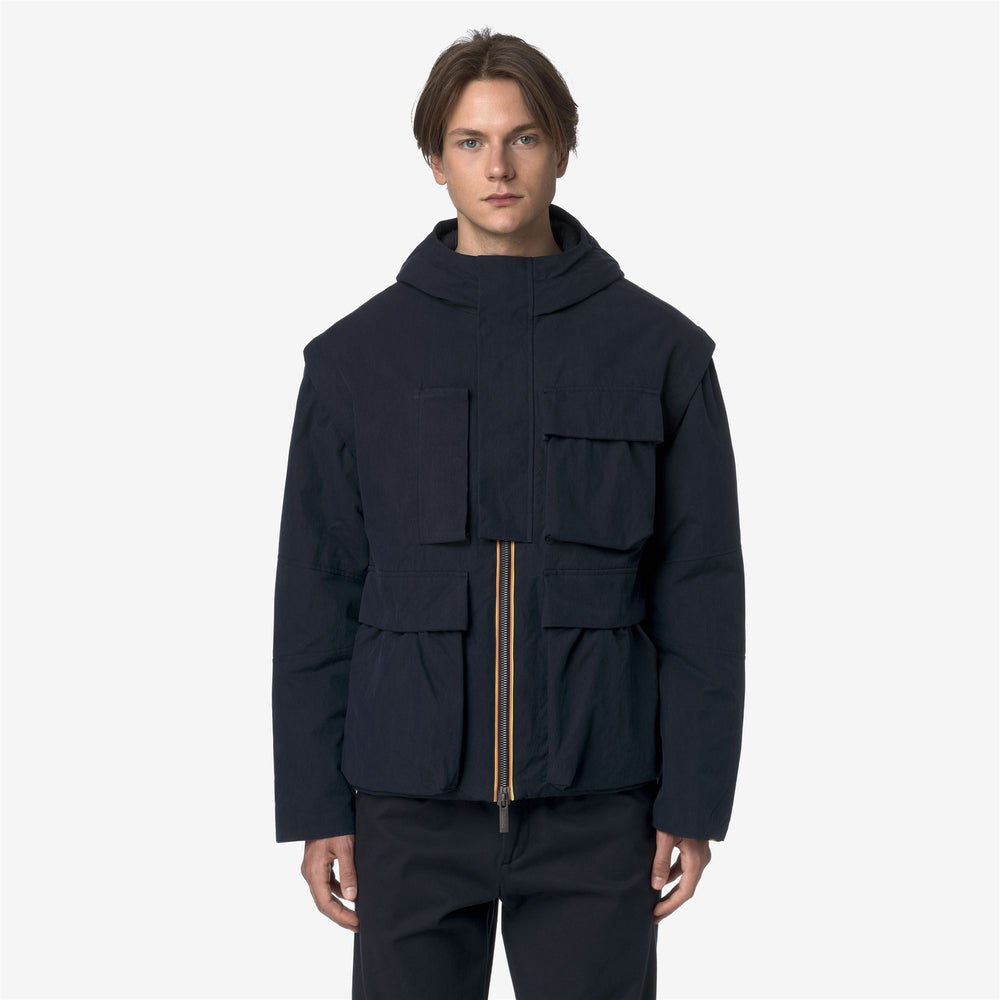 Jackets_MAN_GUILLERMO COTTON FEEL_Short_Blue Depth Combo - Blue Depth - Unico - DressedBack