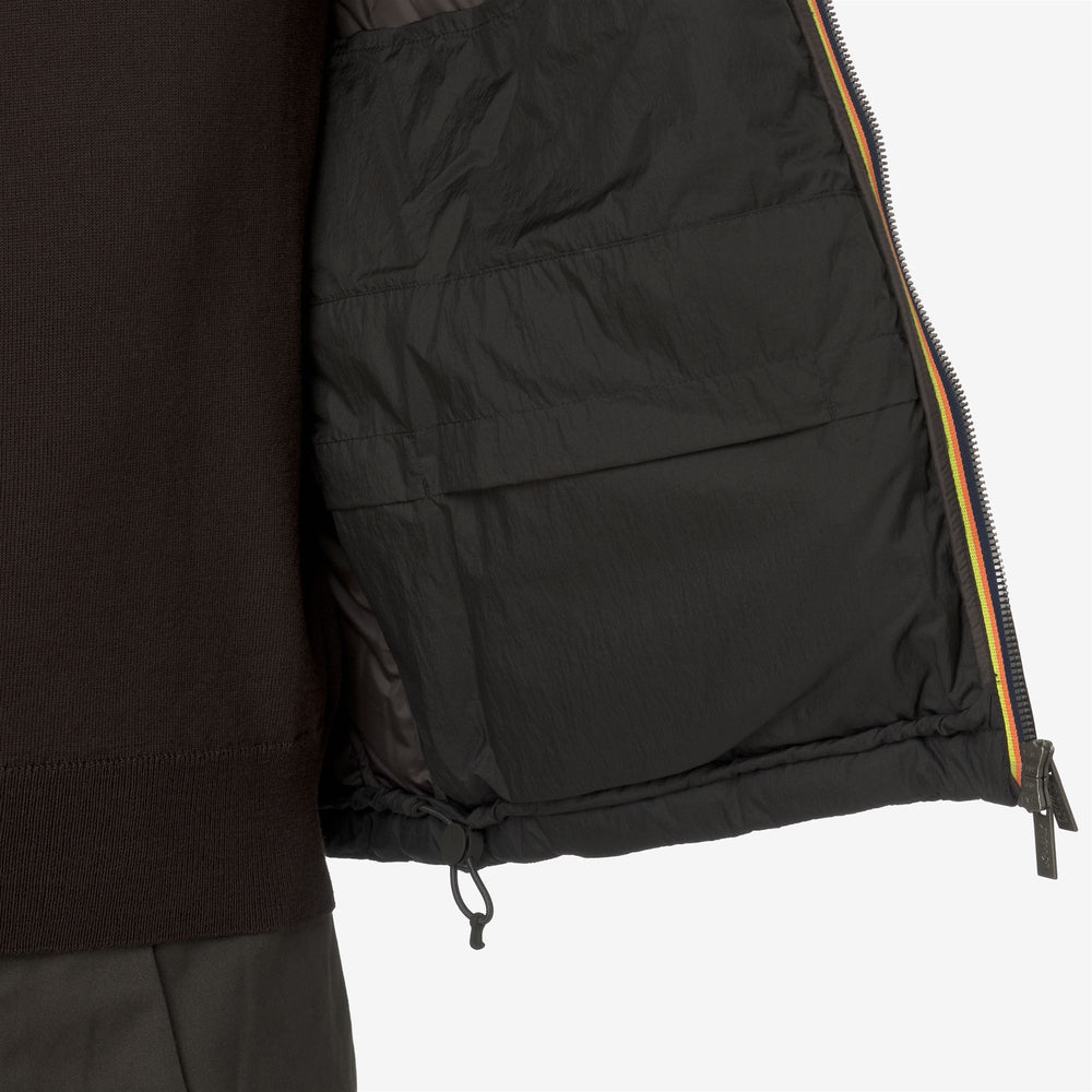 Jackets_MAN_QUILL THERMO LIGHT RIPSTOP_Short_Black Olive Combo - Black Olive - DetailDouble